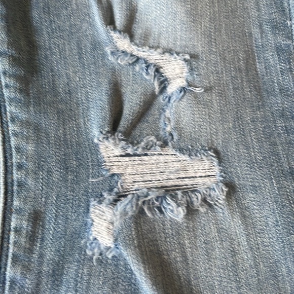 Hudson High Rise Blair Ankle Super Skinny Light Blue Distress Jeans - Picture 3 of 6